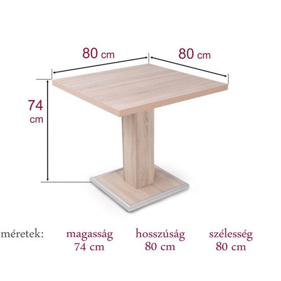 Coctail asztal 80 cm