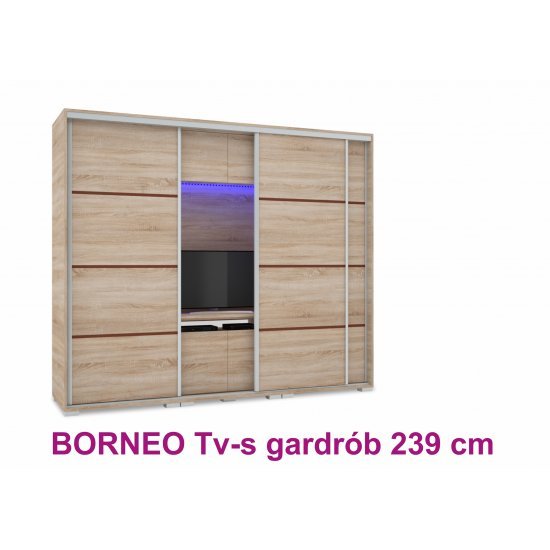 Borneo Tv-s gardrób 239 cm