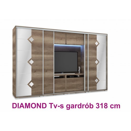 Diamond Tv-s gardrób 318 cm