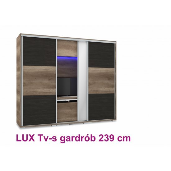 Lux Tv-s gardrób 239 cm (1 tükörrel)