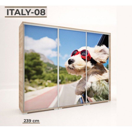 Italy Style gardróbszekrény 239 cm