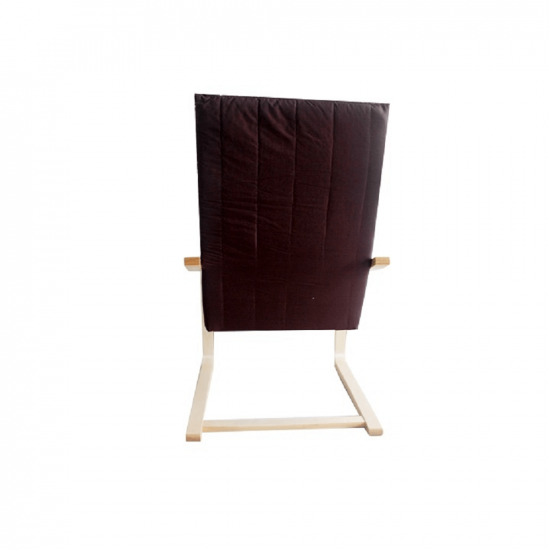 TORSTEN Pihentető fotel, nyírfa/barna anyag