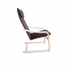 TORSTEN Pihentető fotel, nyírfa/barna anyag