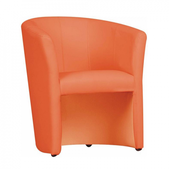 CUBA Klub fotel, textilbőr, narancssárga