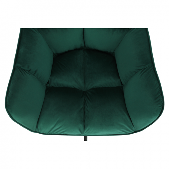 HAGRID Irodai szék, smaragd selymes szövet/fém