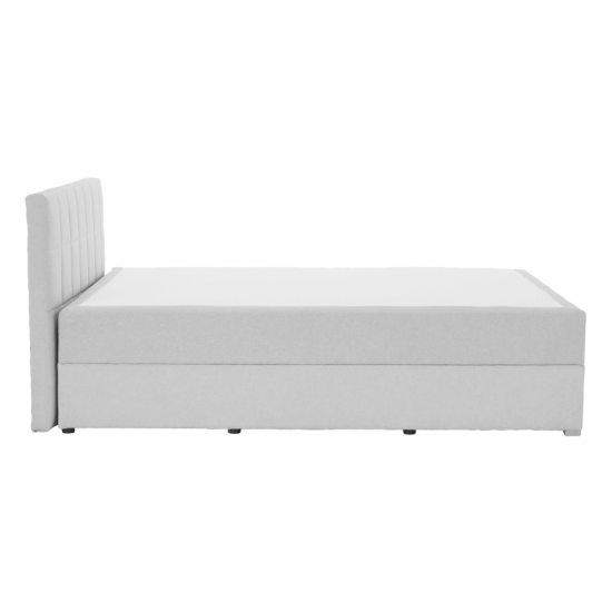 FERATA Boxspring típusú ágy 120x200, világosszürke KOMFORT