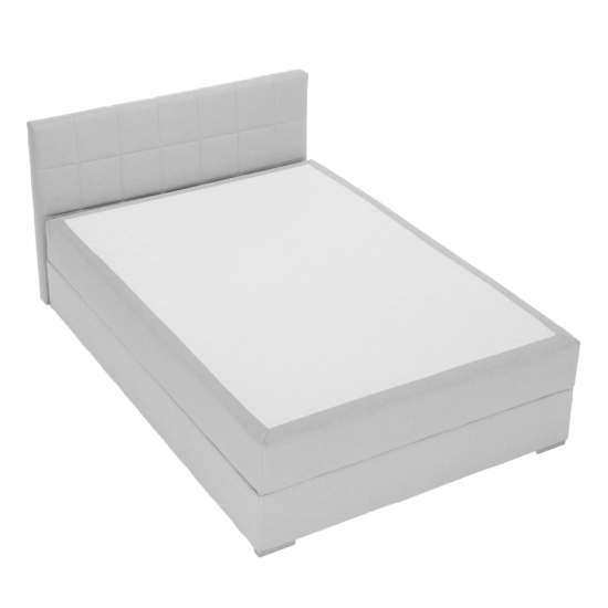 FERATA Boxspring típusú ágy 120x200, világosszürke KOMFORT