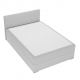 FERATA Boxspring típusú ágy 120x200, világosszürke KOMFORT