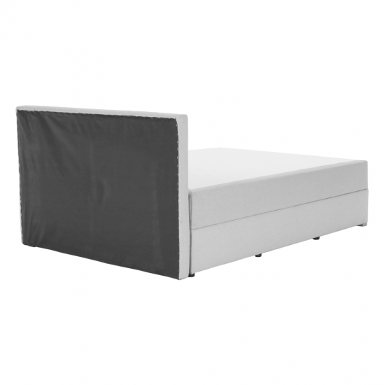 FERATA Boxspring típusú ágy 120x200, világosszürke KOMFORT