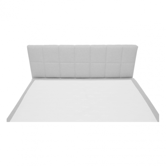 FERATA Boxspring típusú ágy 140x200, világosszürke KOMFORT