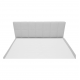 FERATA Boxspring típusú ágy 140x200, világosszürke KOMFORT