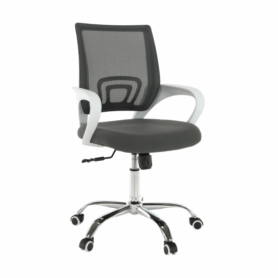 SANAZ Irodai szék, szürke/fehér TYP 2