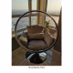 BUBBLE Függő fotel állvánnyal, átlátszó/ezüst/szürke TYP 2
