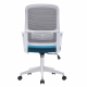 SALOMO Irodai szék, szürke/petróleumzöld/fehér TYP 1