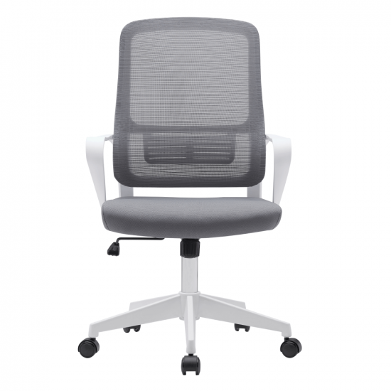SALOMO Irodai szék, szürke/fehér TYP 1