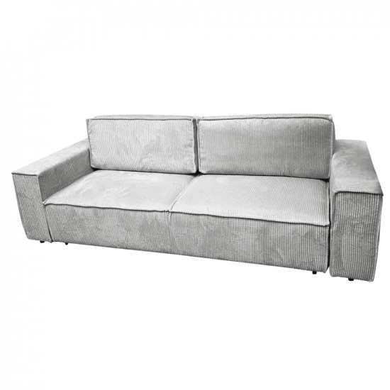 HARPERA Kihúzható heverő, világosszürke BIG SOFA