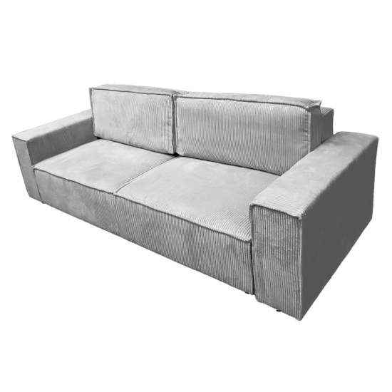 HARPERA Kihúzható heverő, világosszürke BIG SOFA