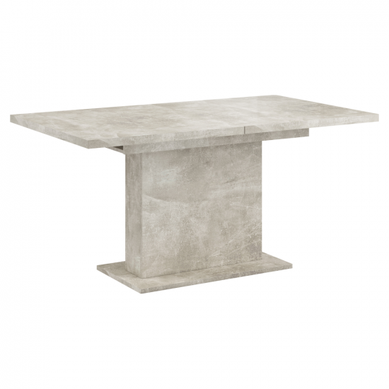 BOBA Kihúzható étkezőasztal, beton, 160-200x90 cm