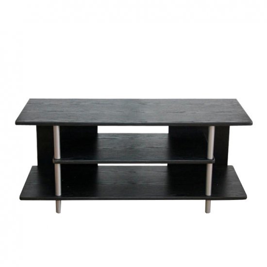 QUIDO TV asztal, fekete/ezüst