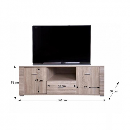 GRAND TV asztal/szekrény typ 13, sonoma tölgy