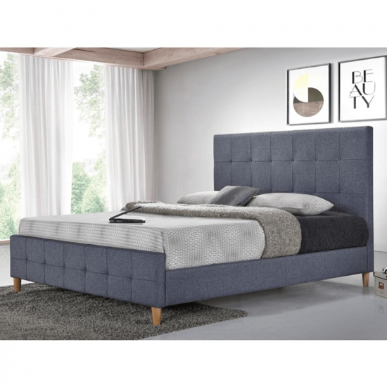 BALDER Dupla ágy, szürke, 160x200 NEW