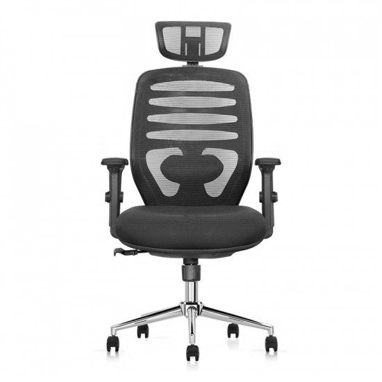 Ergonomikus irodai szék, forgószék, fekete hálós (LA-8036FH-1-BLACK)