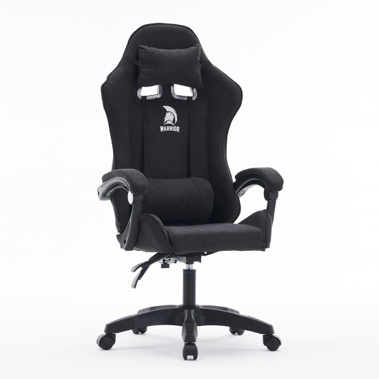 Warrior gamer szék, forgószék fekete szövet (BASIC-1-921-BLACK)