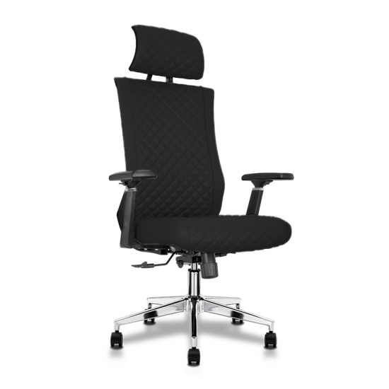 Prémium ergonomikus irodai szék, forgószék, fekete (LA-8046PH-BLACK)