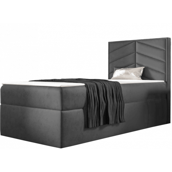 ST7 boxspring ágy 70cm sötétbarna Riviera 28