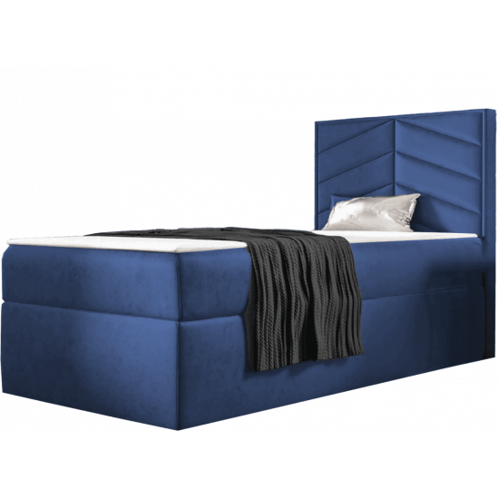 ST7 boxspring ágy 80cm világosszürke Riviera 91