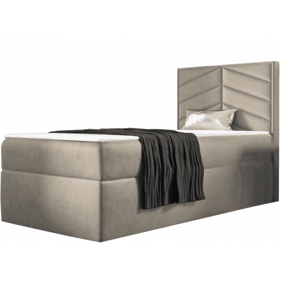 ST7 boxspring ágy 80cm világosszürke Riviera 91